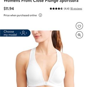 ISO Danskin Front Close Deep Plunge Sports Bra